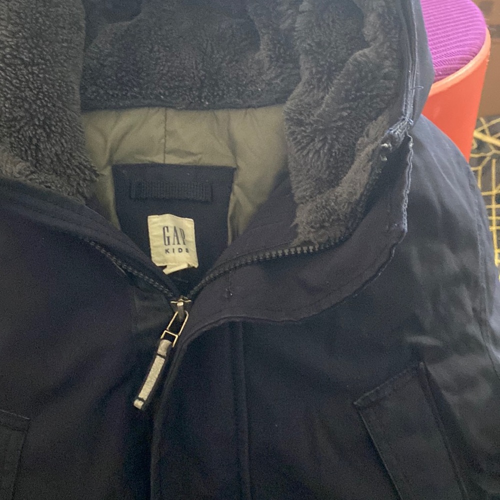 Heavy winter thigh length coat